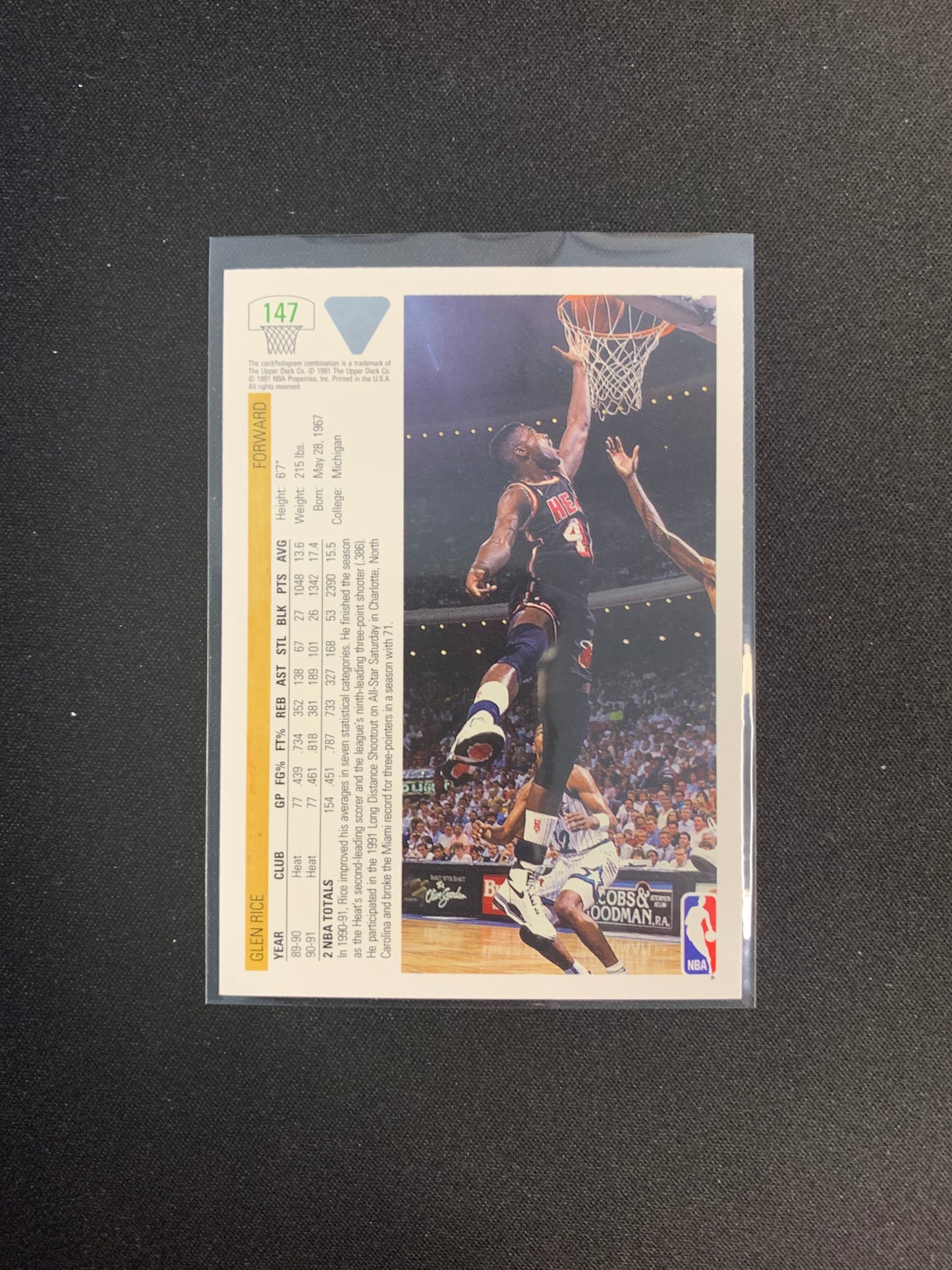 1991-92 Upper Deck #147 Glen rice