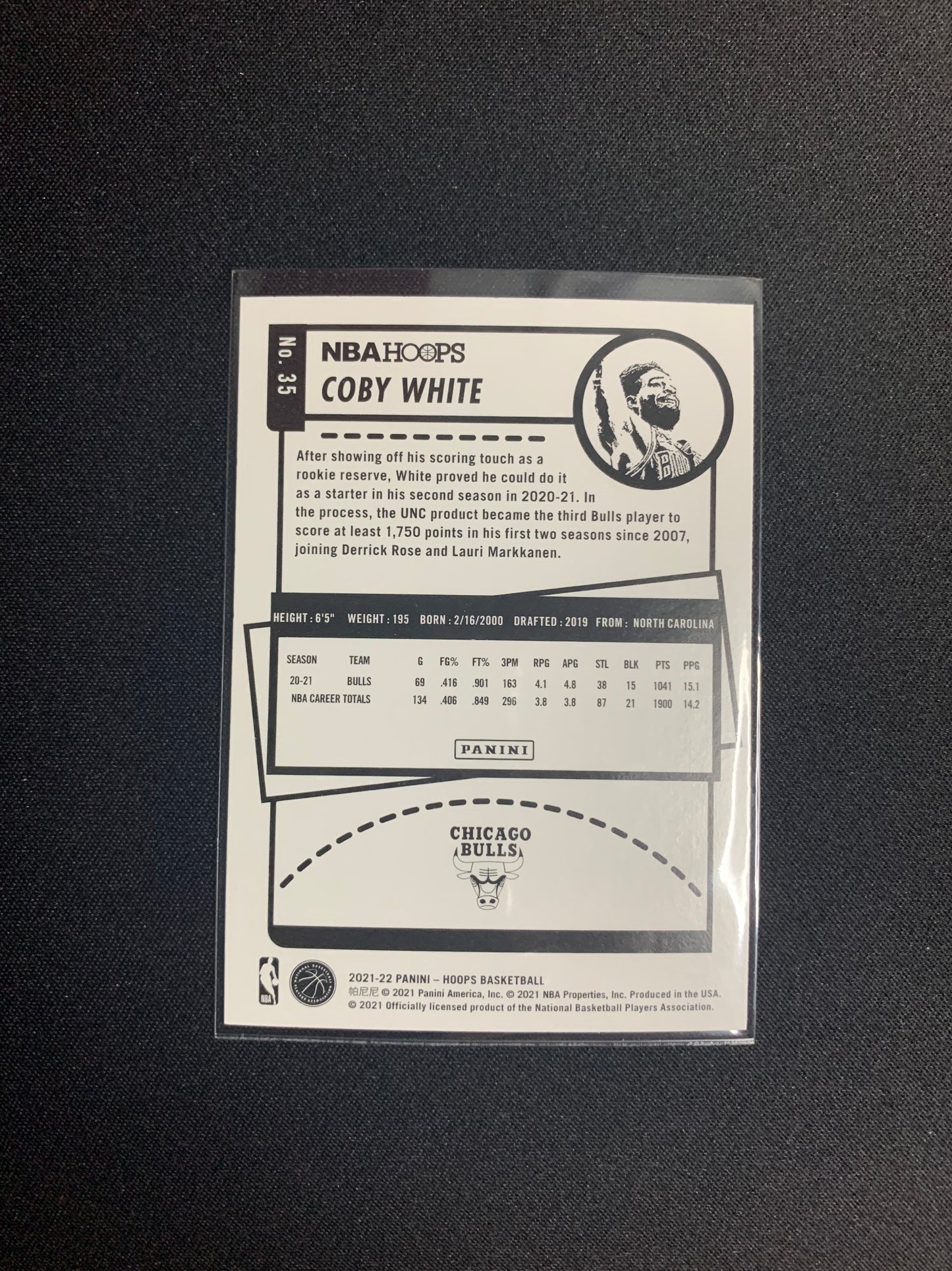 2021-22 Panini Hoops #35 Coby White