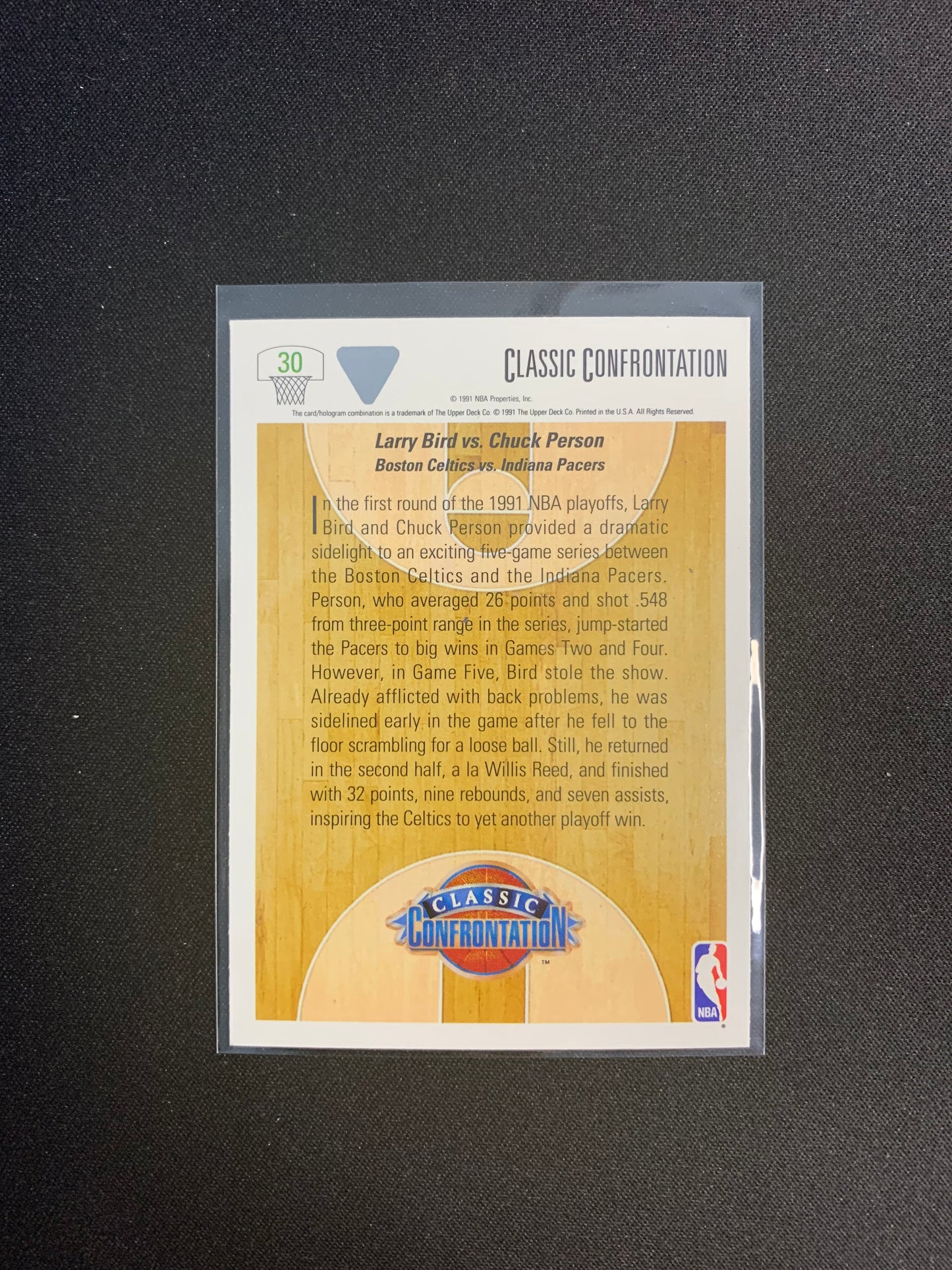 1991-92 Upper Deck #30 Bird Vs. Person