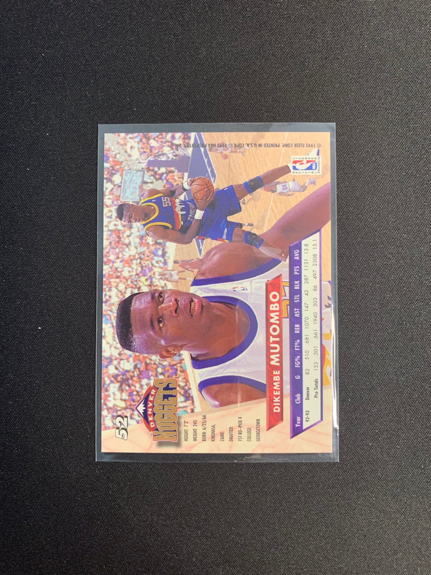1993-94 Fleer Ultra #52 Dikembe Mutombo