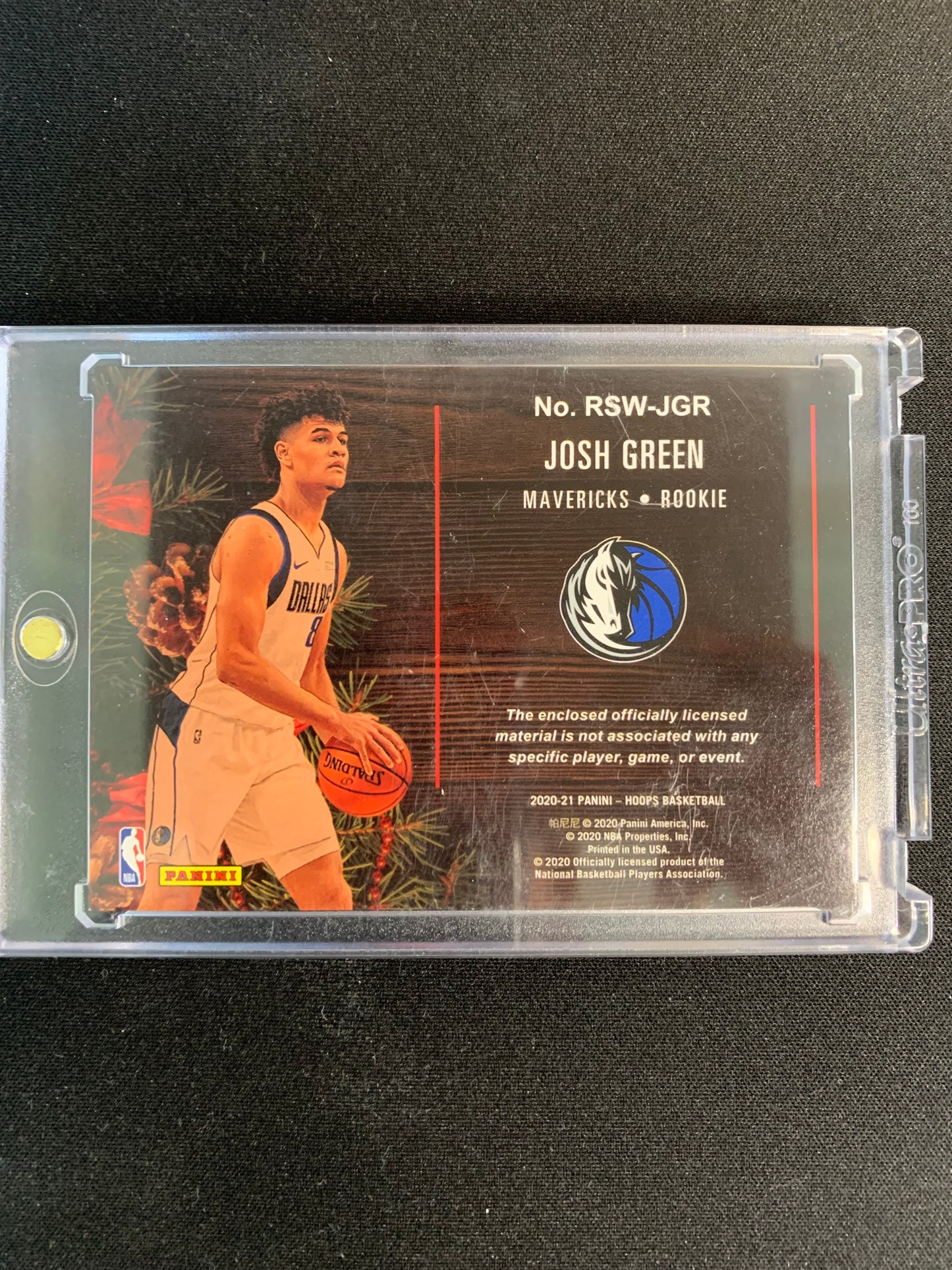 2020-21 Hoops Rookie Sweaters #RSW-JGR Josh Green