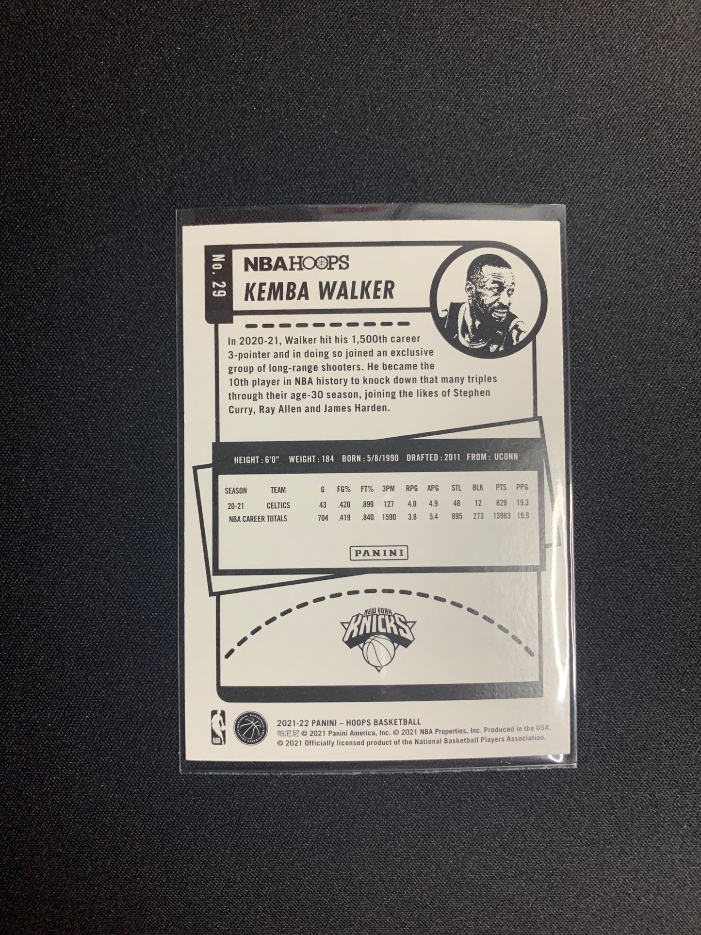 2021-22 Panini Hoops #29 Kemba Walker