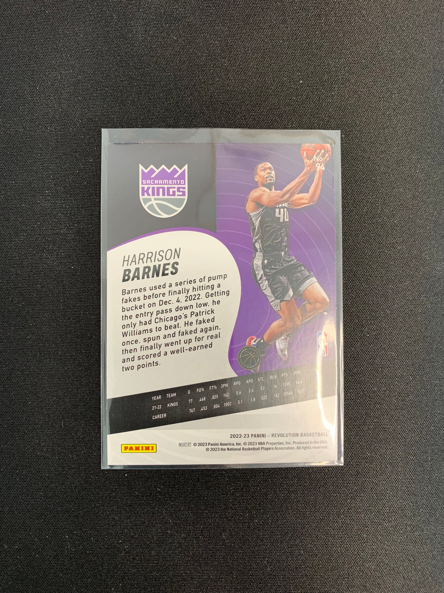 2022-23 Revolution #94 Harrison Barnes