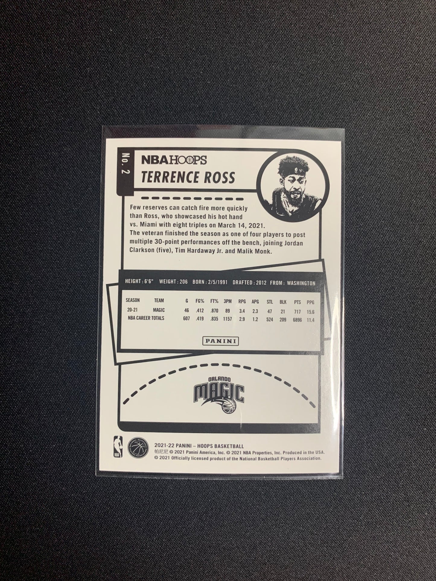 2021-22 Panini Hoops #2 Terrence Ross