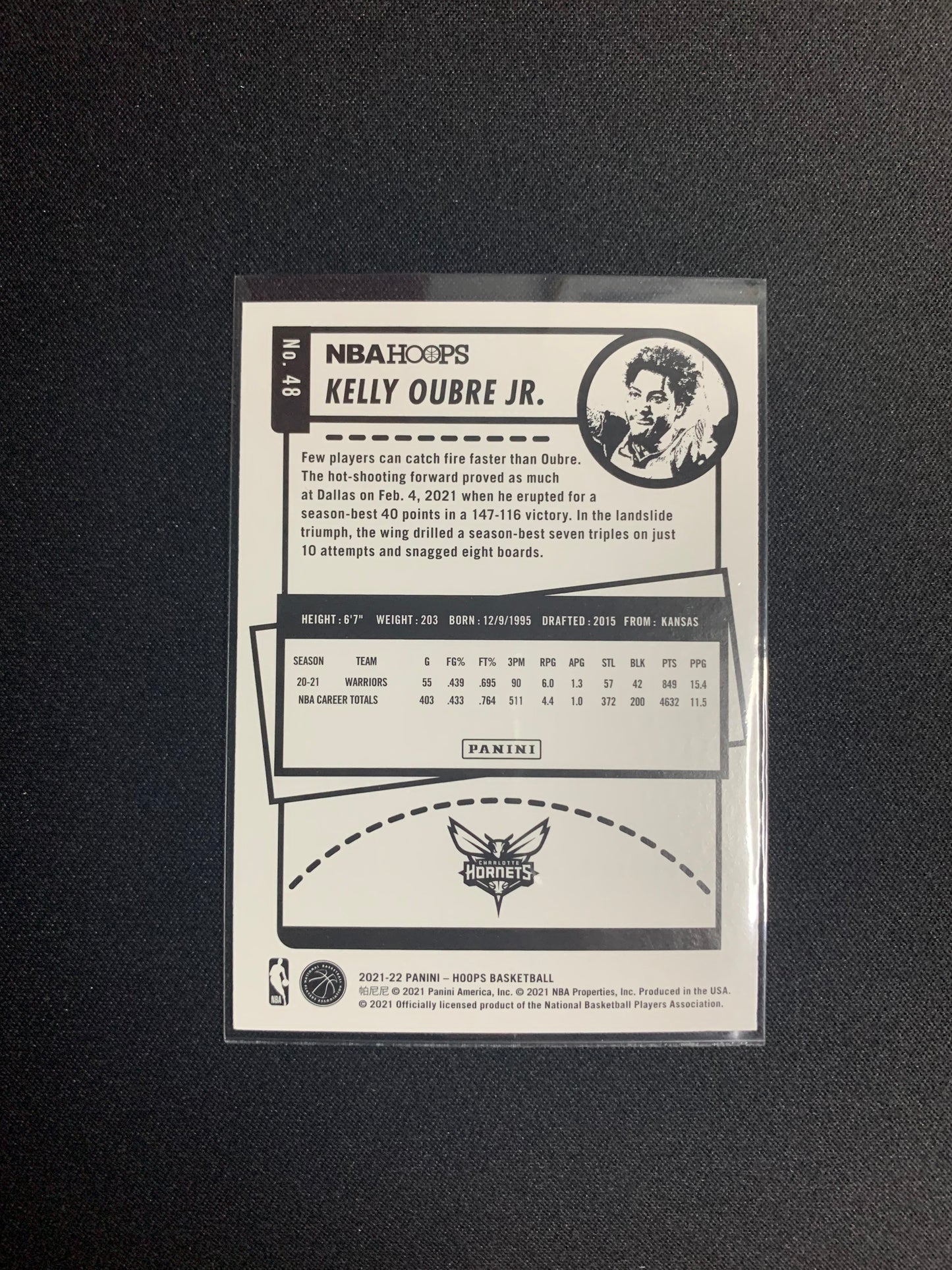 2021-22 Panini Hoops #48 Kelly Oubre Jr.