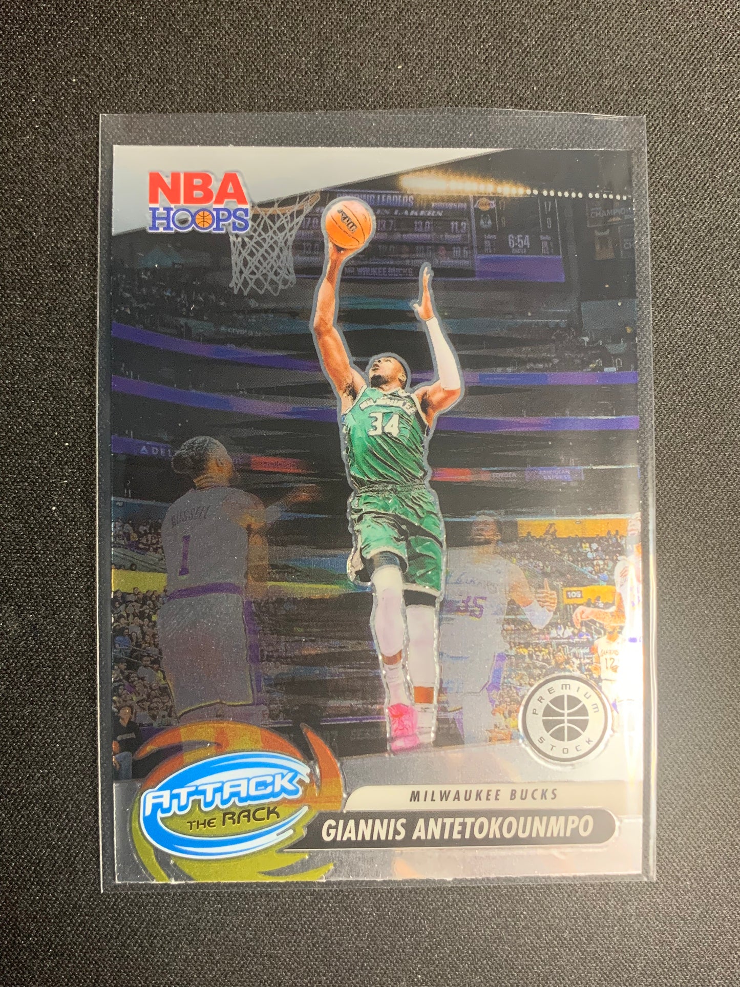 2023-24 Hoops Premium Stock Attack the Rack #2 Giannis Antetokounmpo