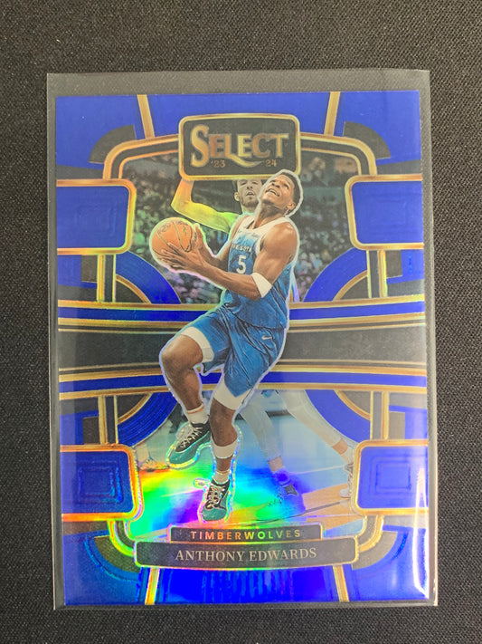 2023-24 Select #37 [Blue Prizm] Anthony Edwards