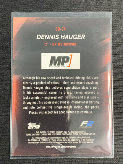 2024 Topps Chrome Formula 1 Speed Demons #SD-24 Dennis Hauger