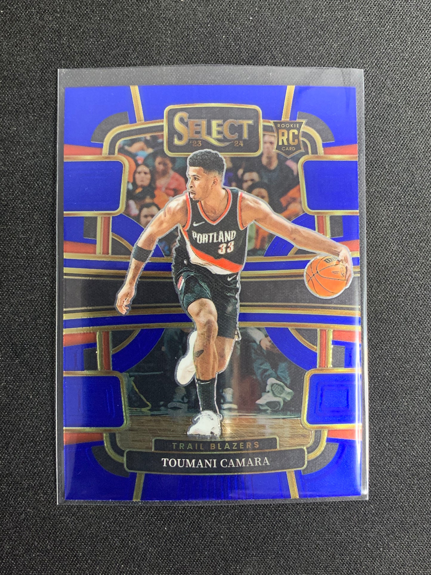 2023-24 Panini Select #81 [Blue] Toumami Camara [Rookie]