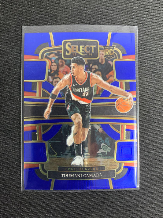 2023-24 Panini Select #81 [Blue] Toumami Camara [Rookie]