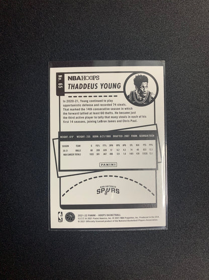 2021-22 Panini Hoops #65 Thaddeus Young