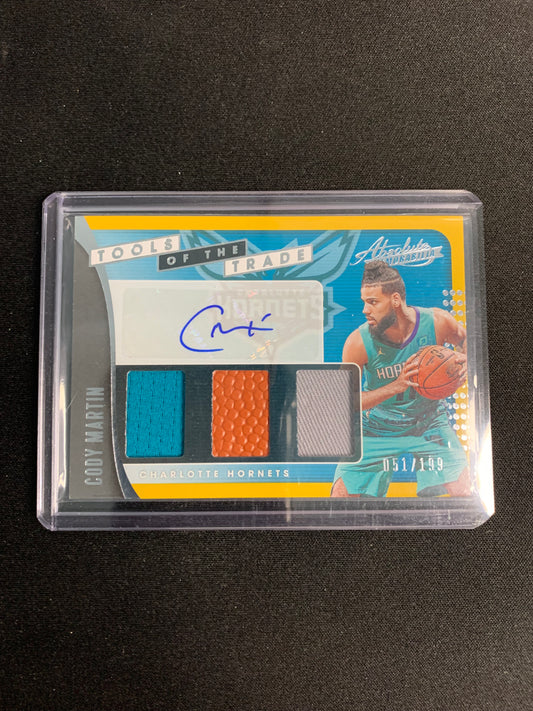 2019-20 Absolute Memorabilia Tools of the Trade #TT3-CMT Cody Martin [Rookie]