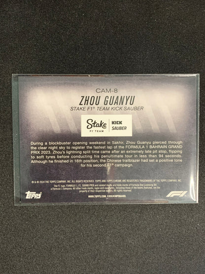 2024 Topps Chrome Formula 1 Camber #CAM-8 Zhou Guanyu