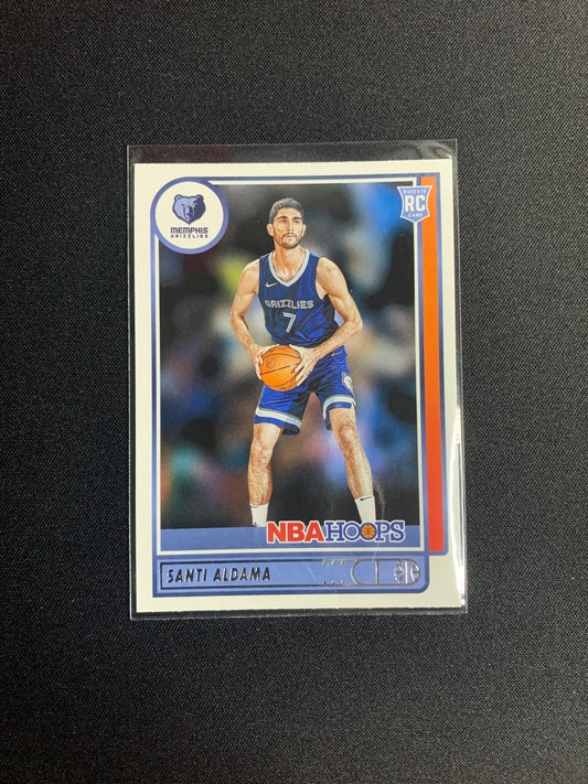 2021-22 Panini Hoops #207 Santi Aldama [Rookie]