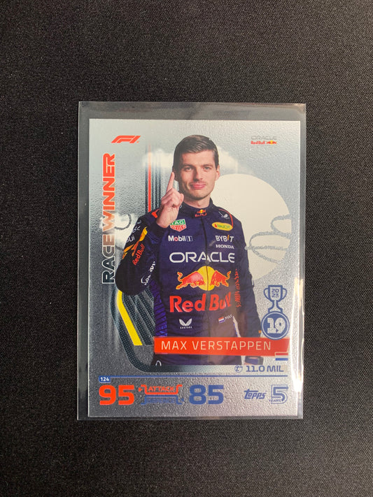 2024 Topps F1 Turbo Attax #124 Race Winner Max Verstappen