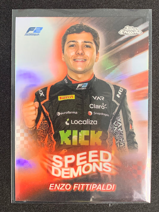 2024 Topps Chrome Formula 1 Speed Demons #SD-23 Enzo Fittipaldi