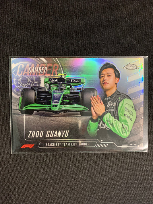 2024 Topps Chrome Formula 1 Camber #CAM-8 Zhou Guanyu