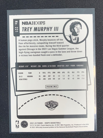 2021-22 Hoops #221 Trey Murphy III [Rookie]