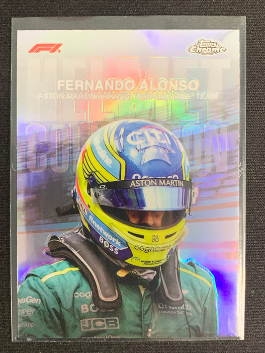 2024 Topps Chrome Formula 1 Helmet Collection #HC-10 Fernando Alonso