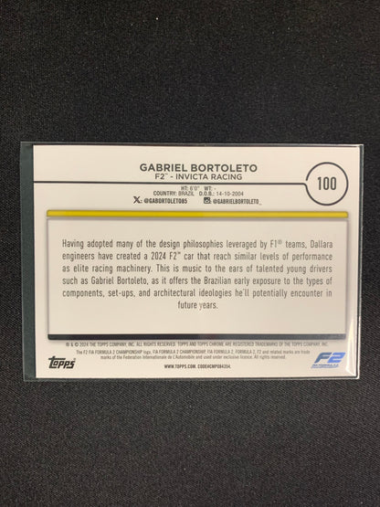 2024 Topps Chrome Formula 1 #100 [Sepia Refractor] Gabriel Bortoleto