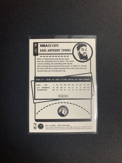2021-22 Panini Hoops #141 Karl Anthony-Towns