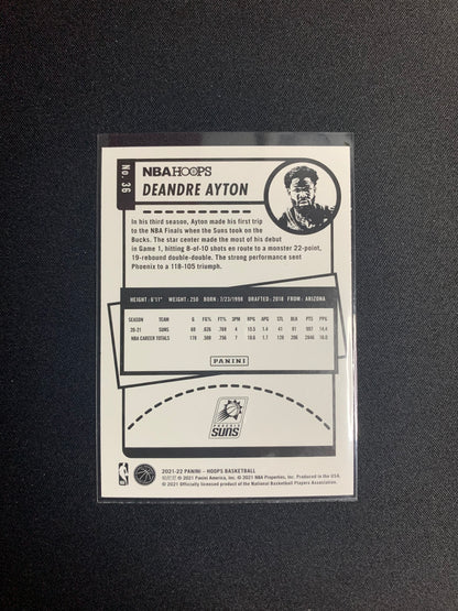 2021-22 Panini Hoops #36 Deandre Ayton