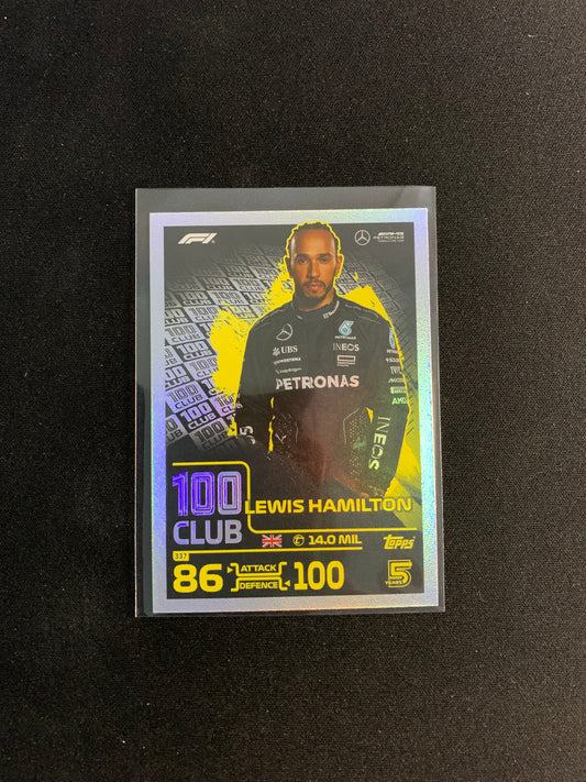 2024 Topps F1 Turbo Attax #337 100 Club Lewis Hamilton