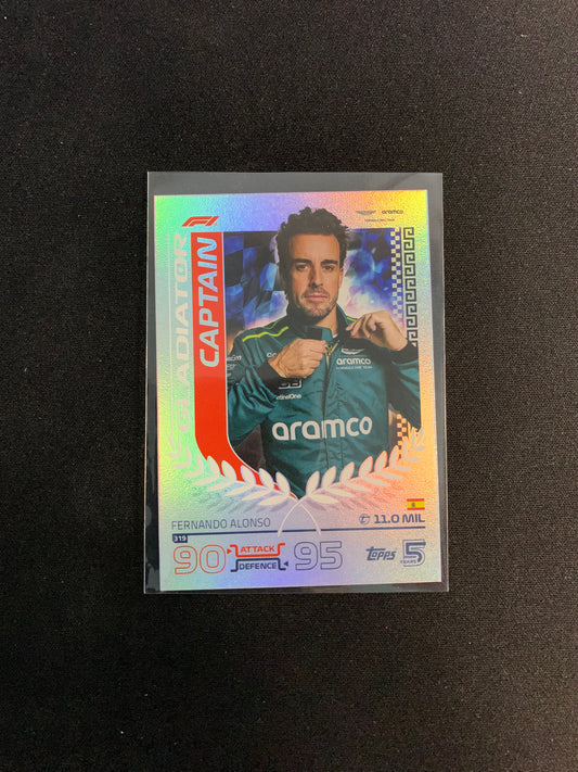 2024 Topps F1 Turbo Attax #319 Gladiator Fernando Alonso