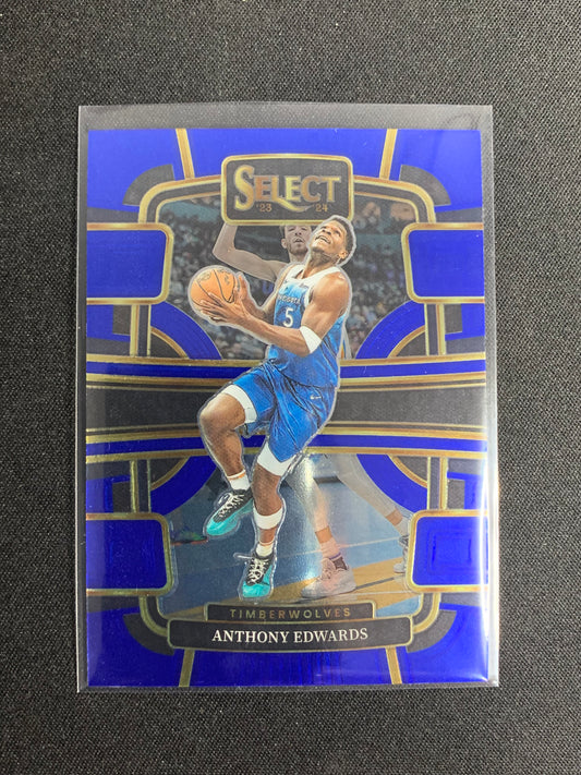 2023-24 Panini Select #37 [Blue] Anthony Edwards