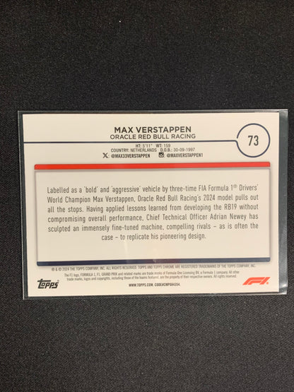 2024 Topps Chrome Formula 1 #73 [Sepia Refractor] Max Verstappen
