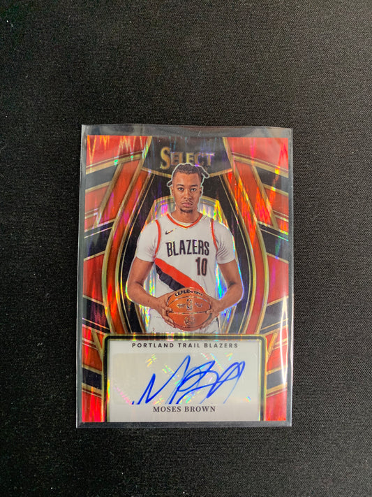 2023-24 Select Signature Selections #SSS-MBP [Red Flash Prizm] Moses Brown