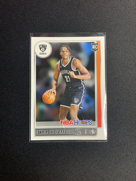2021-22 Panini Hoops #215 Day’Ron Sharpe [Rookie]