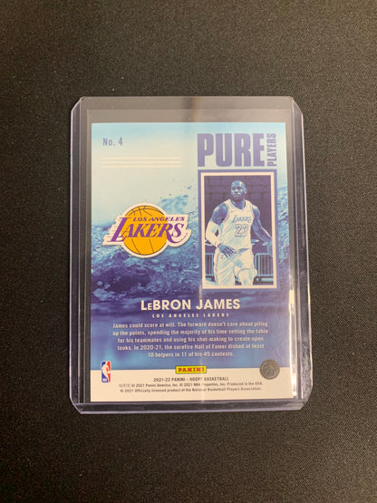2021-22 Panini Hoops Pure Players #4 Lebron James