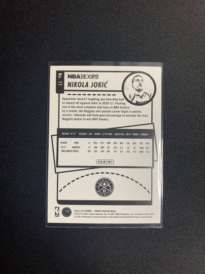 2021-22 Panini Hoops #11 Nikola Jokic
