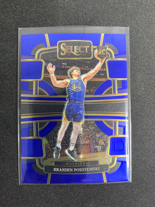 2023-24 Panini Select #93 [Blue] Brandin Podziemski [Rookie]