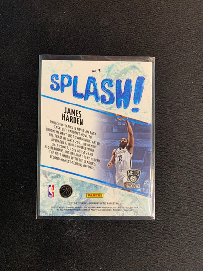 2021-22 Donruss Optic Splash #3 James Harden