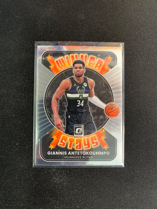 2021-22 Donruss Optic Winner Stays #1 Giannis Antetokounmpo