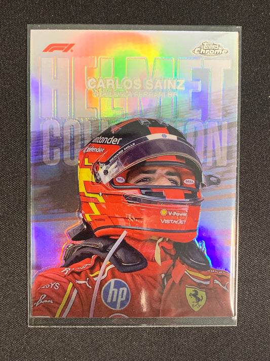 2024 Topps Chrome Formula 1 Helmet Collection #HC-4 Carlos Sainz