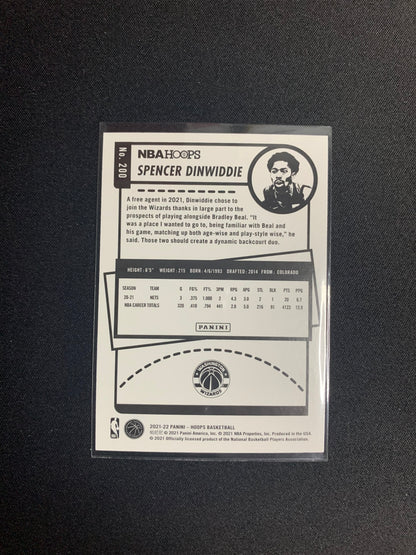2021-22 Panini Hoops #200 Spencer Dinwiddie