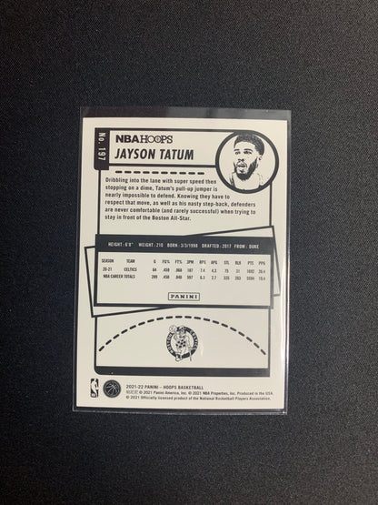 2021-22 Panini Hoops #197 Jayson Tatum