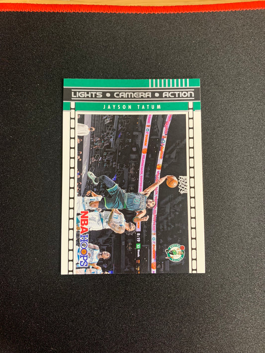 2021-22 Panini Hoops Lights Camera Action #11 Jayson Tatum