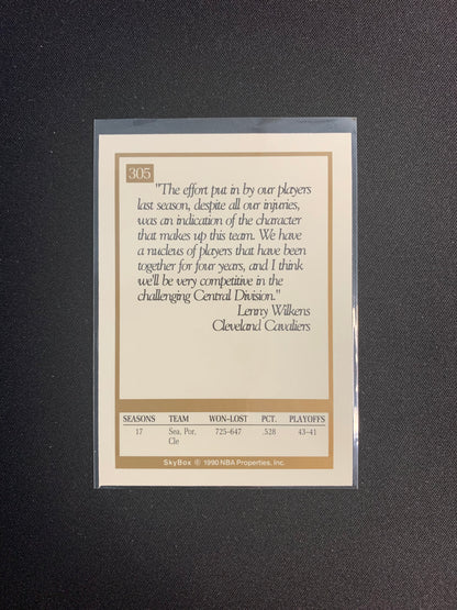 1990-91 Skybox #305 Lenny Wilkens