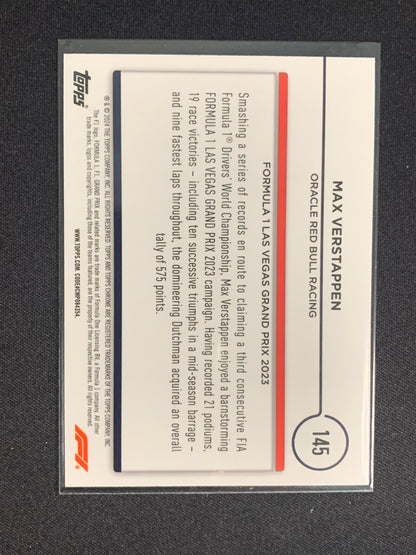 2024 Topps Chrome Formula 1 #145 Max Verstappen