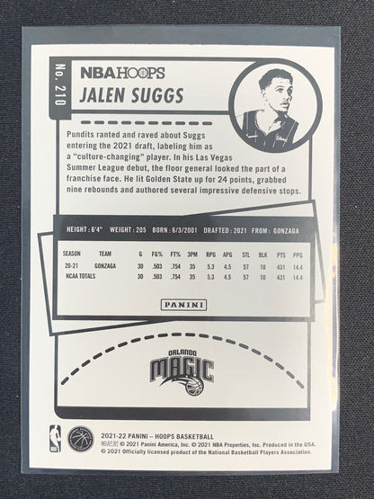 2021-22 Hoops #210 Jalen Suggs [Rookie]