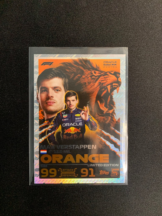 2024 Topps F1 Turbo Attax #LE1 [Orange] Max Verstappen [Limited Edition]