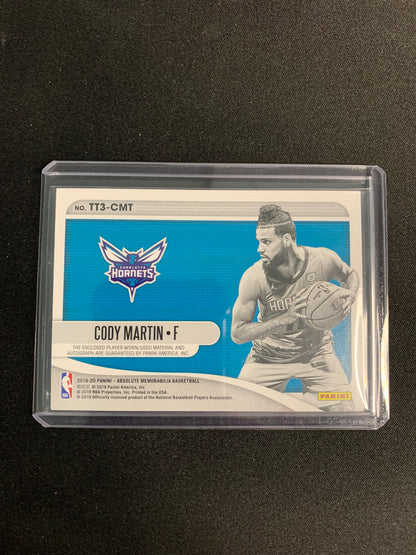 2019-20 Absolute Memorabilia Tools of the Trade #TT3-CMT Cody Martin [Rookie]