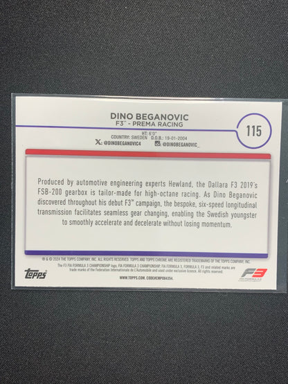 2024 Topps Chrome Formula 1 #115 Dino Beganovic