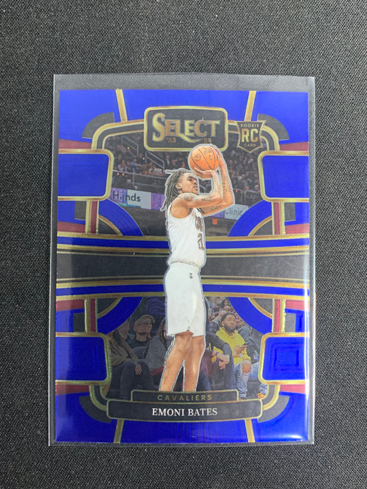 2023-24 Panini Select #67 [Blue] Emoni Bates [Rookie]