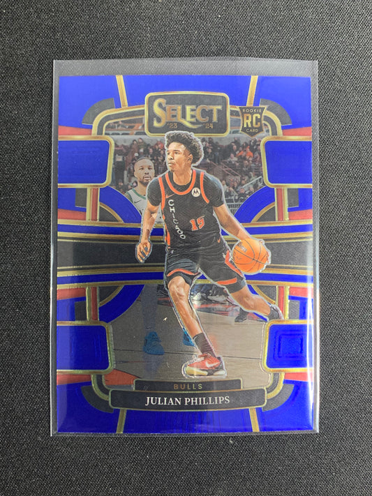 2023-24 Panini Select #82 [Blue] Julian Phillips [Rookie]