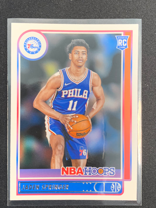 2021-22 Panini Hoops #239 Jaden Springer [Rookie]